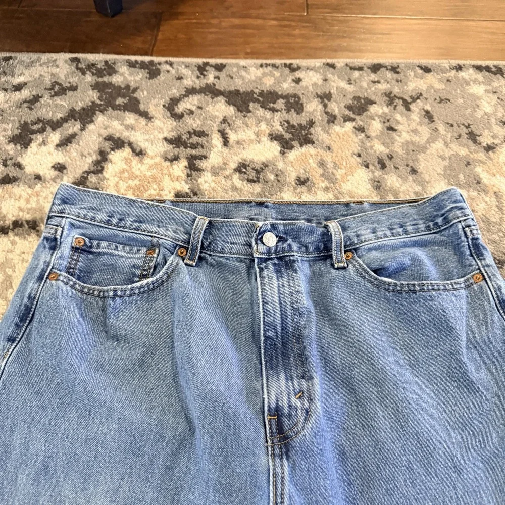 Levis 505 Jeans Mens 40x30 Blue Denim Straight Leg Regular Fit Medium Wash